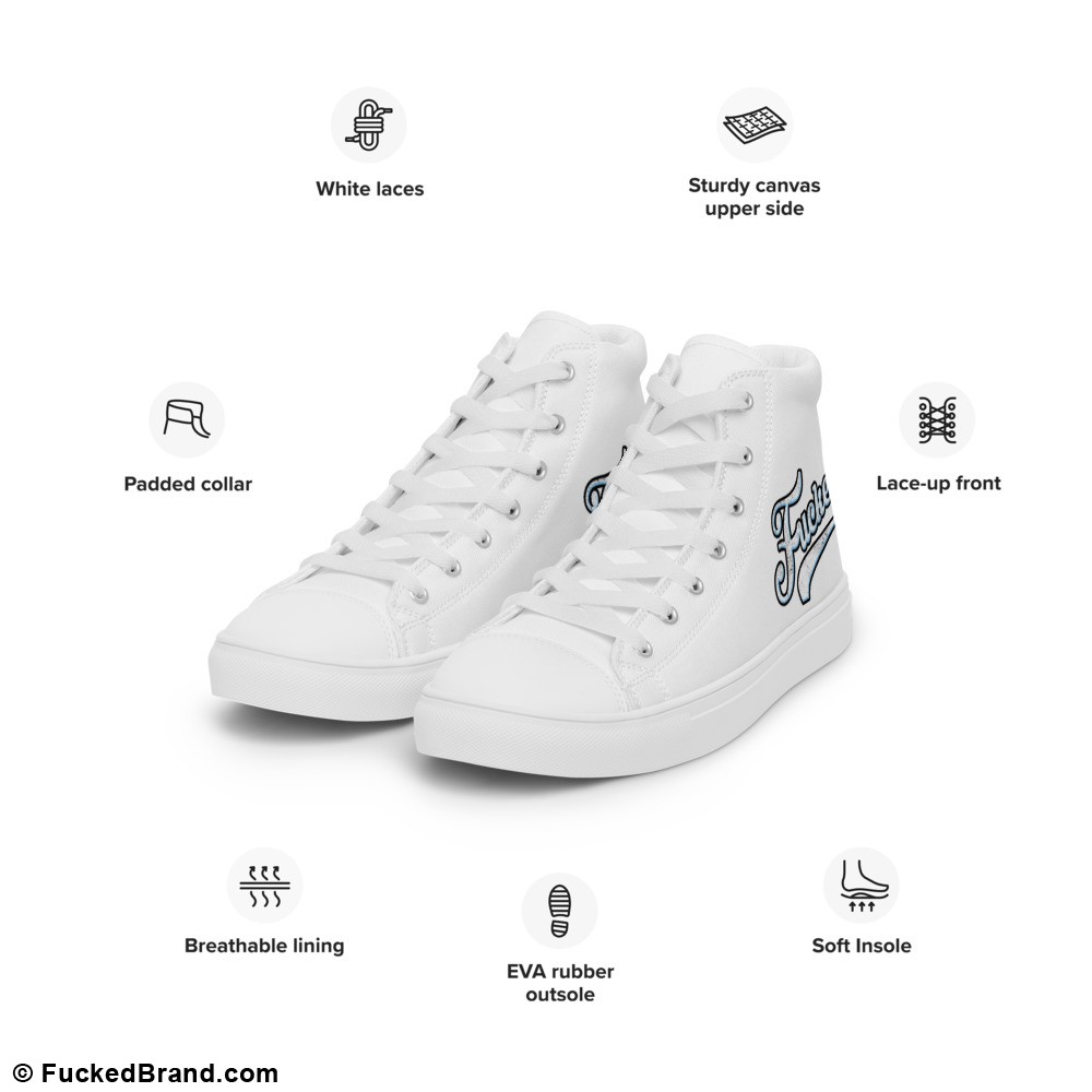 Flex White High Tops Sneakers - Adeboy