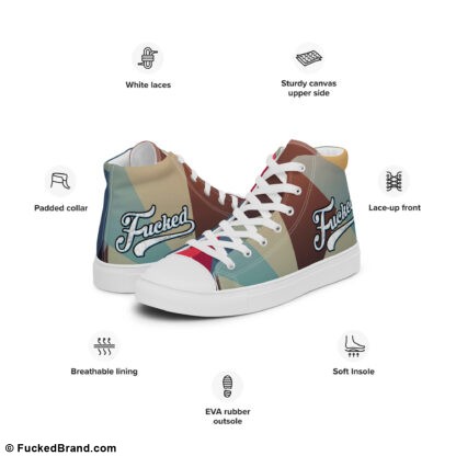 Streetwear Edition: Fucked High Top Canvas Shoes, V.1 (Men’s) – Limited Release