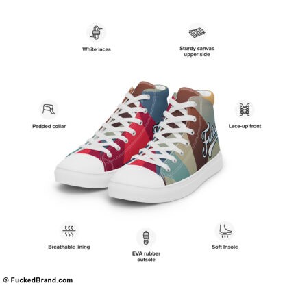 Streetwear Edition: Fucked High Top Canvas Shoes, V.1 (Men’s) – Limited Release