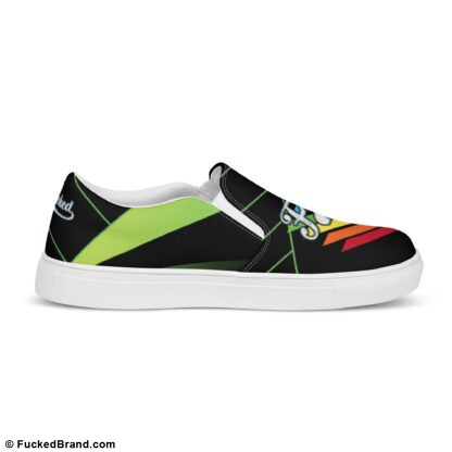 Casual Edition: Fucked Slip-On Canvas Shoes, Rainbow V.1 (Women’s) – Limited Release