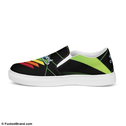 Casual Edition: Fucked Slip-On Canvas Shoes, Rainbow V.1 (Women’s) – Limited Release