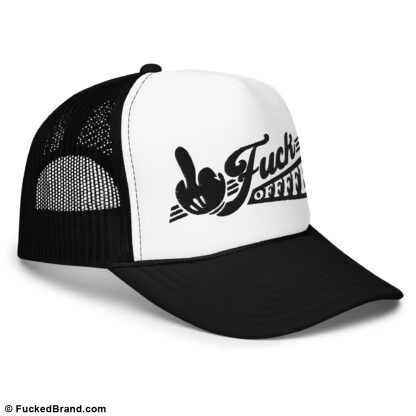 Graphic: Fuck Offfff Trucker Hat, Embroidered