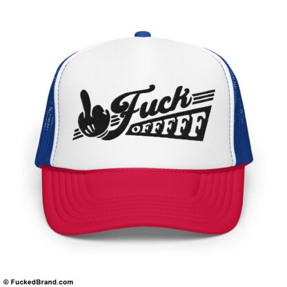 Graphic: Fuck Offfff Trucker Hat, Embroidered