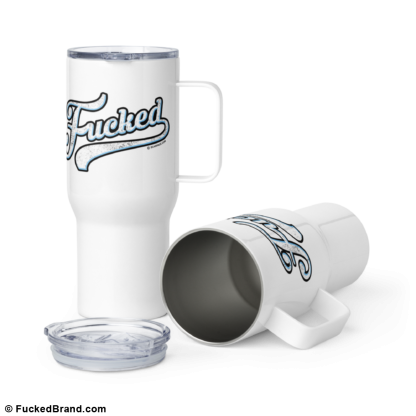 Essential: Fucked Travel Mug with Handle