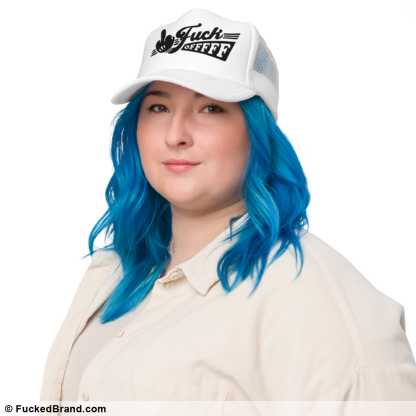 Graphic: Fuck Offfff Trucker Hat, Embroidered