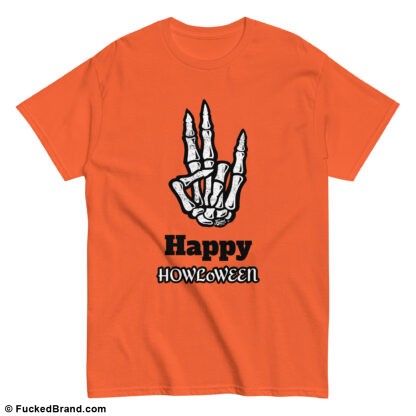 PERSONALIZE THIS DESIGN – Halloween: Fucked Happy HOWLoWEEN Shocker T-Shirt, Men’s