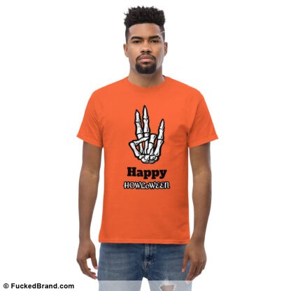 PERSONALIZE THIS DESIGN – Halloween: Fucked Happy HOWLoWEEN Shocker T-Shirt, Men’s