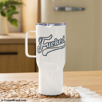 Essential: Fucked Travel Mug with Handle